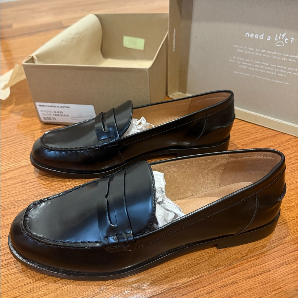 Madewell Leather Penny Loafers - Picture 2 of 12